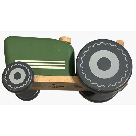 Hearth & Hand With Magnolia Wooden Toy Tractor Farm Green Tan - Picture 8 of 9